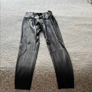 Time and Tru Shiny Black Leggings